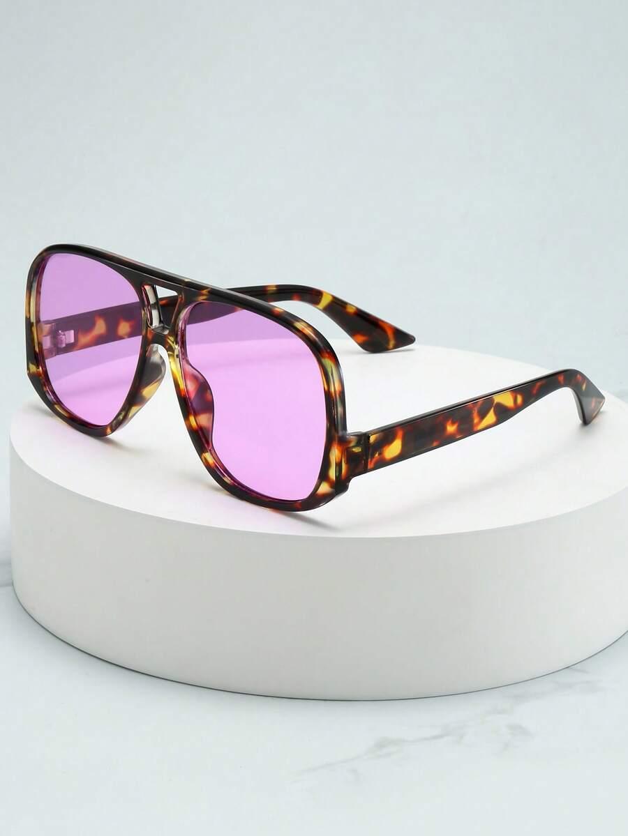 SHEIN OKULARY PRZECIWSŁONECZNE ANIMAL PRINT S07