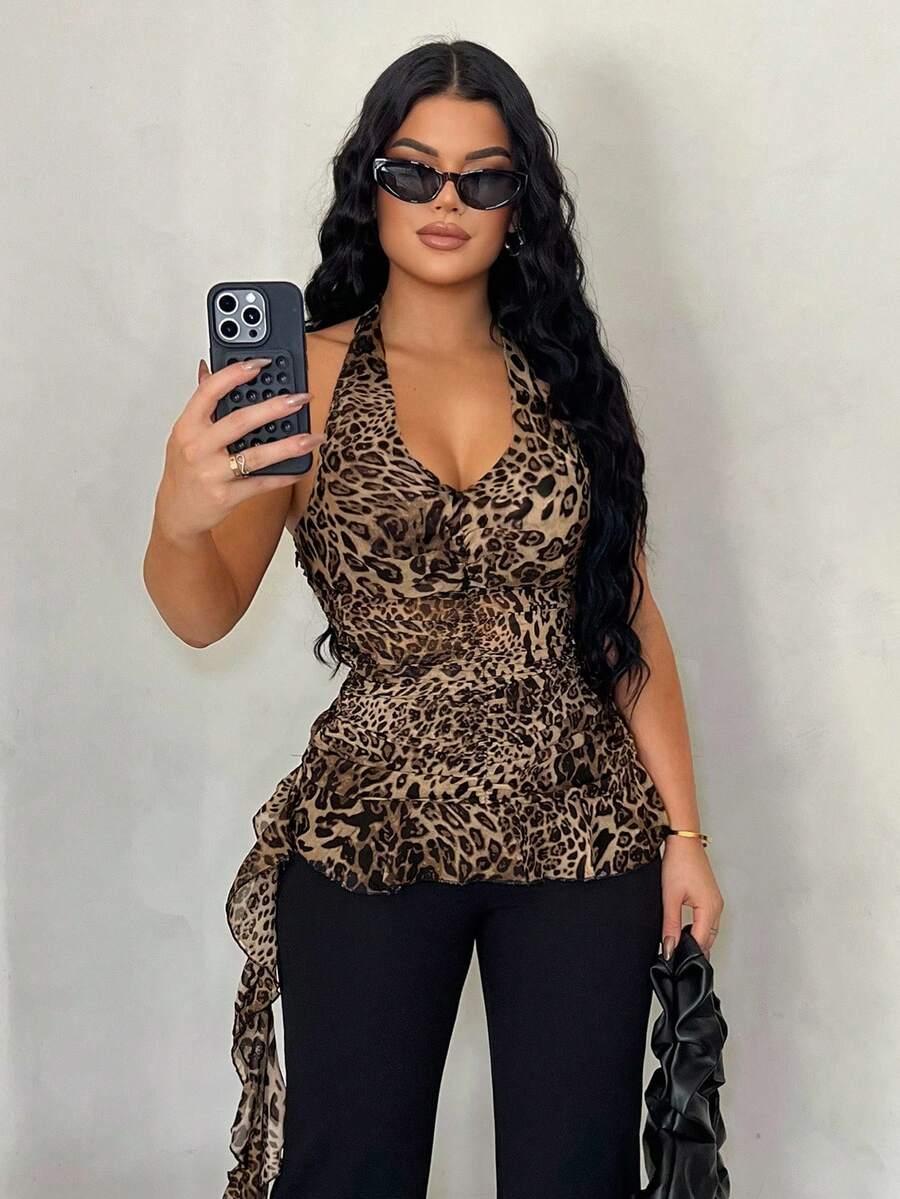 SHEIN TOP ANIMAL PRINT S09__L