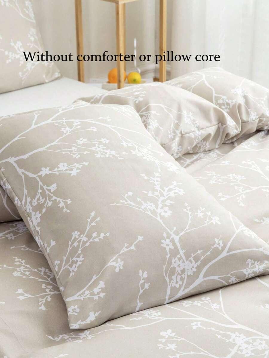 SHEIN BEŻOWY KOMPLET POŚCIELI S07__140X200CM
