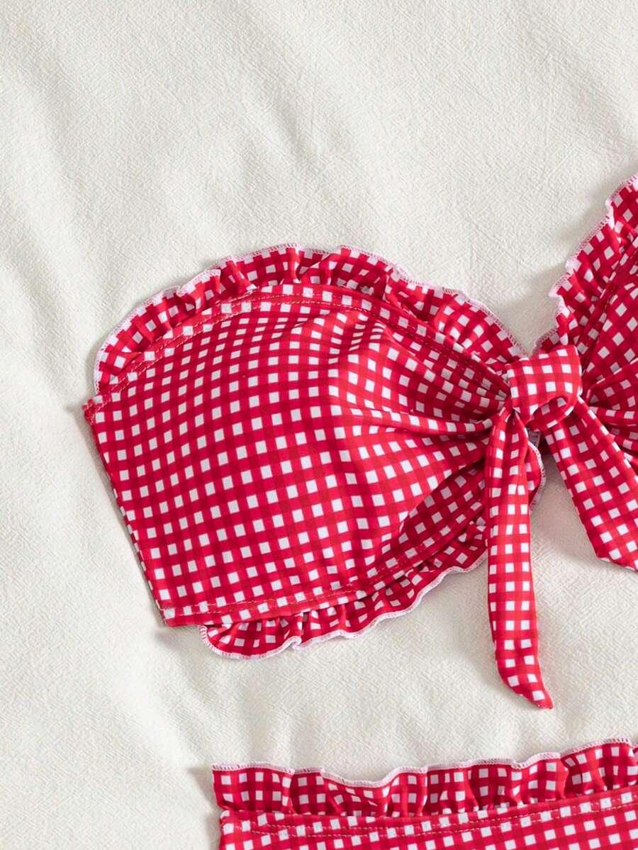 SHEIN DWUCZĘŚCIOWY STRÓJ KĄPIELOWY S09__L