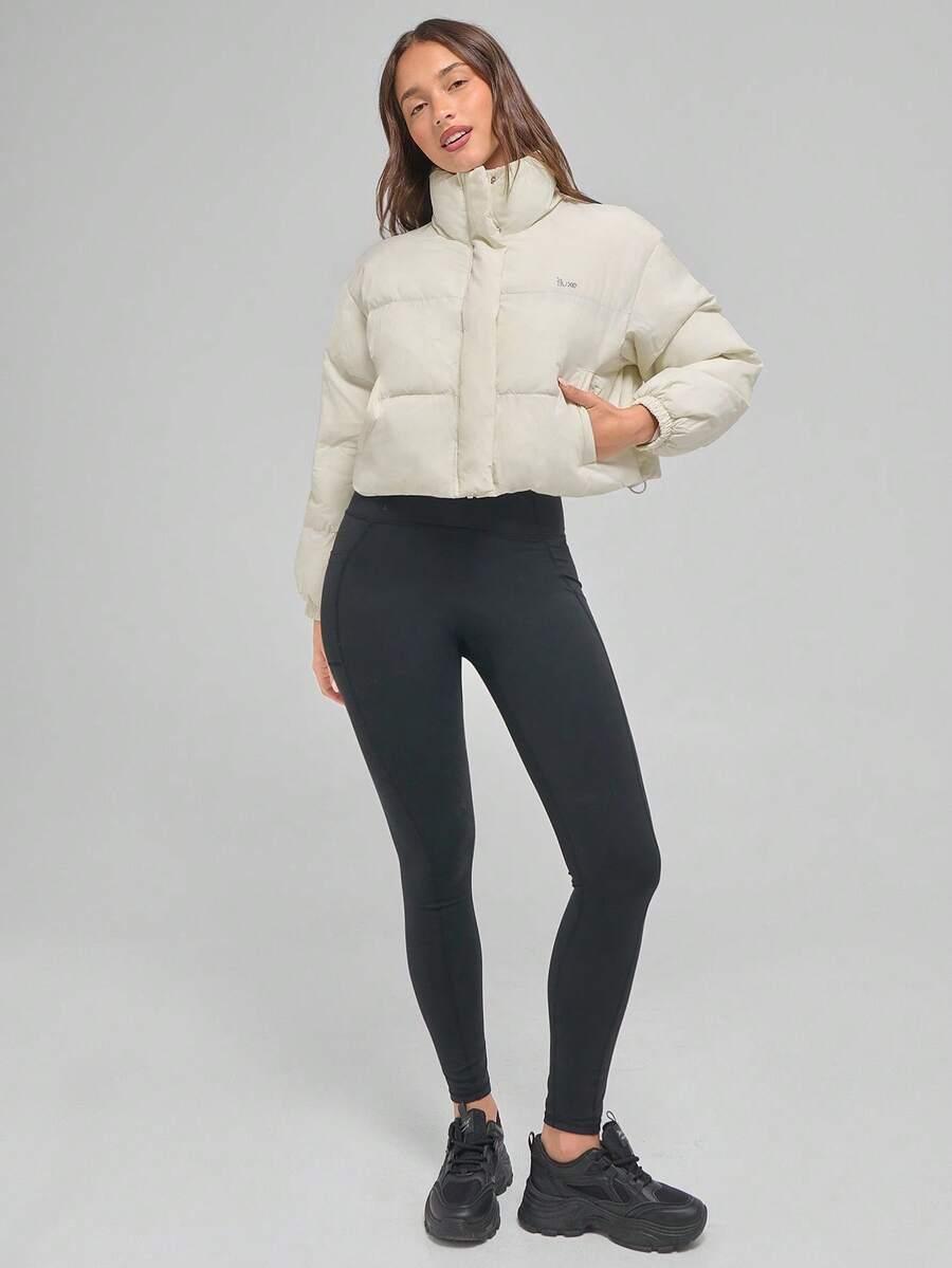 SHEIN PIKOWANA BIAŁA KURTKA W01__L
