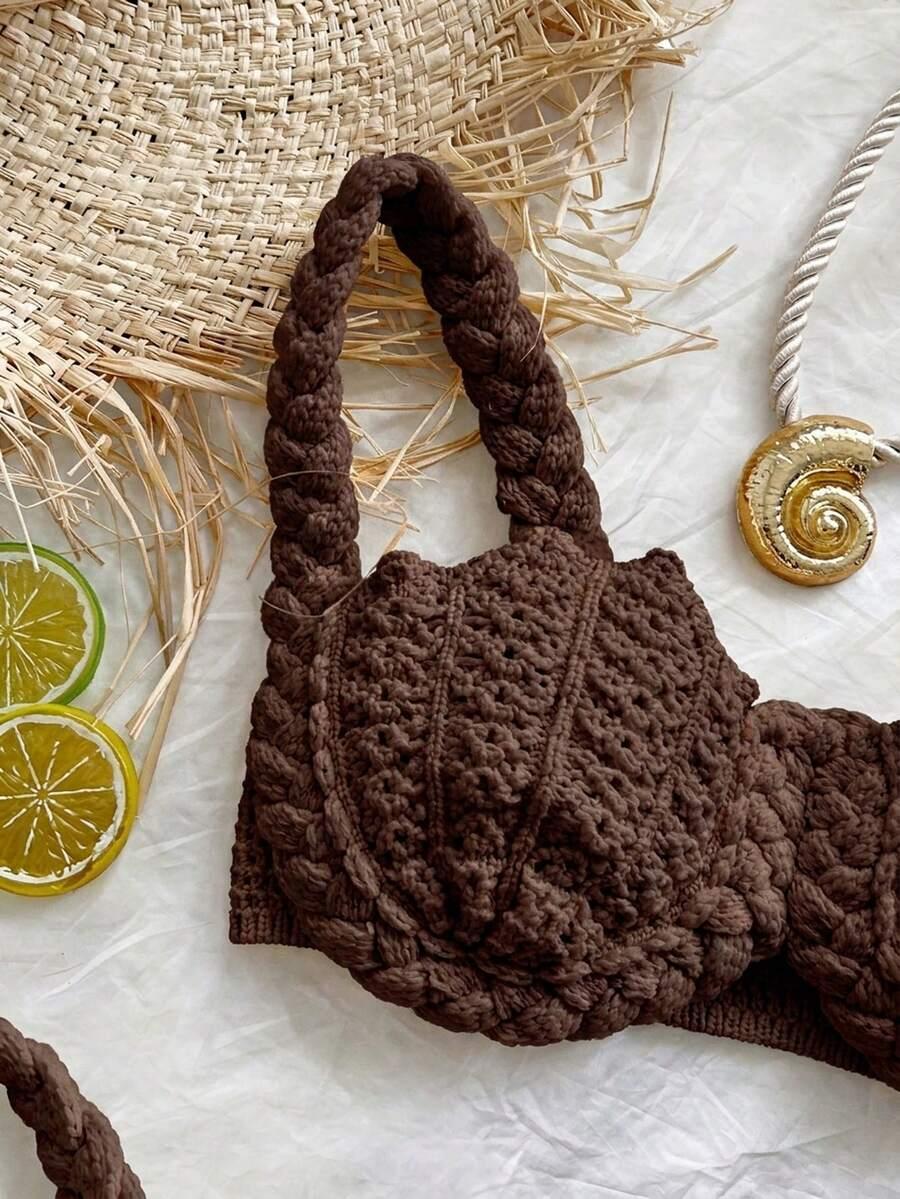 SOLEIA BRĄZOWY DÓŁ OD BIKINI S09__M