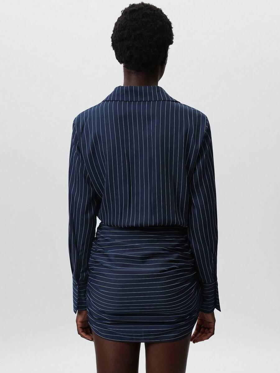 SHEIN MINI SUKIENKA WZÓR PASKI S06__S