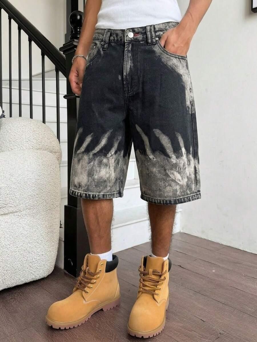 MANFINITY CZARNE SPODENKI JEANSOWE S06__M