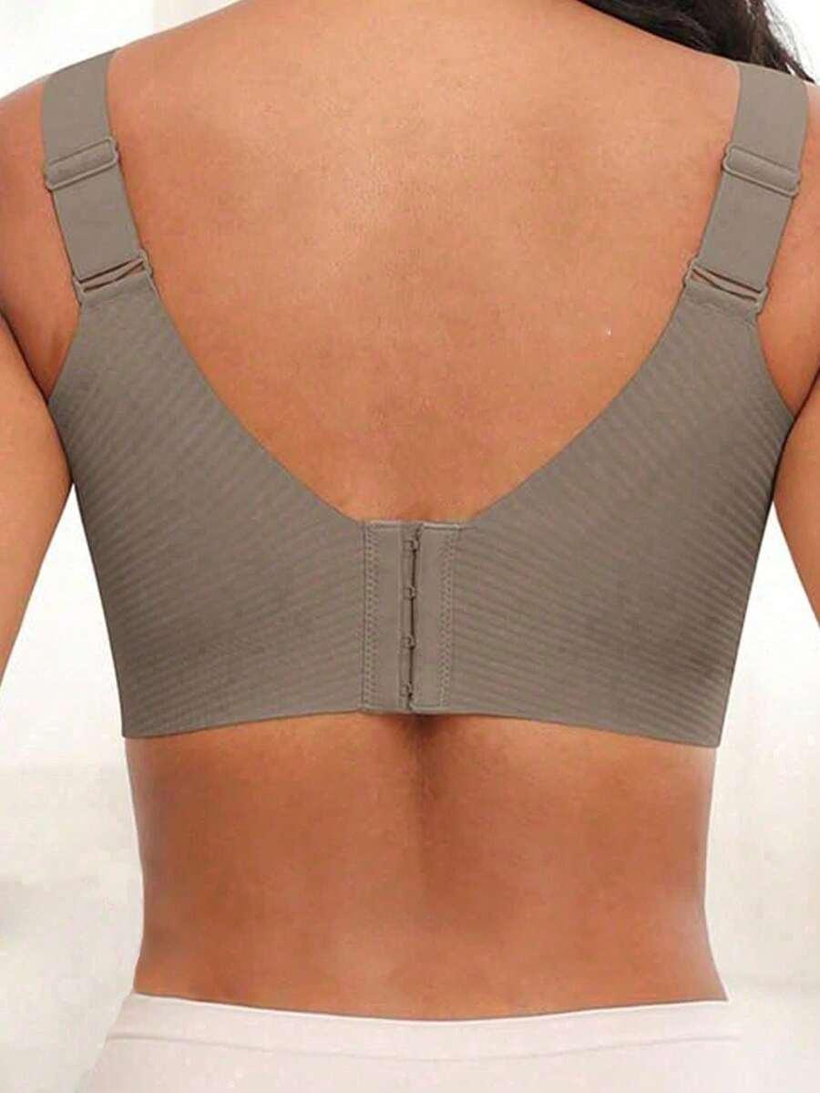 SHEIN BRĄZOWY BIUSTONOSZ BEZ FISZBIN S09__XL