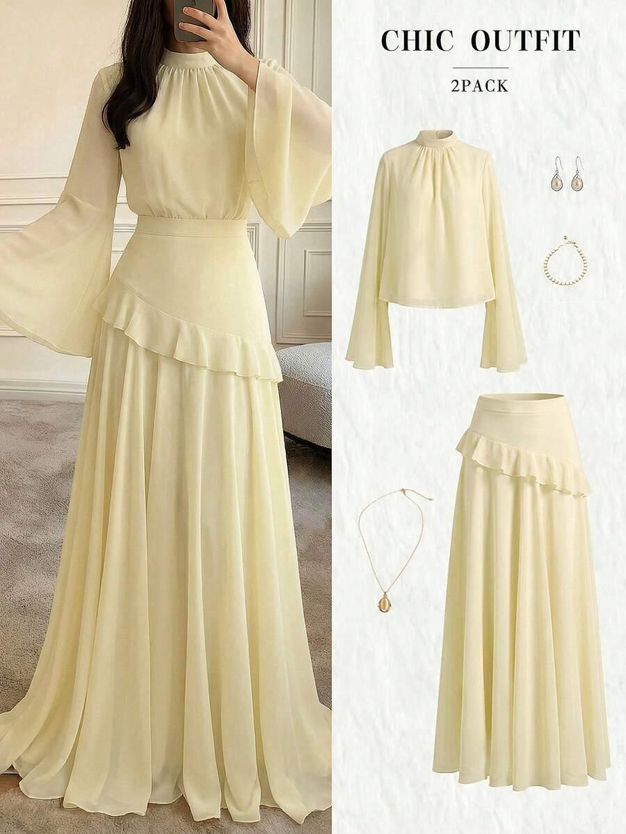SHEIN KOMPLET BLUZKA SPÓDNCA S06__M