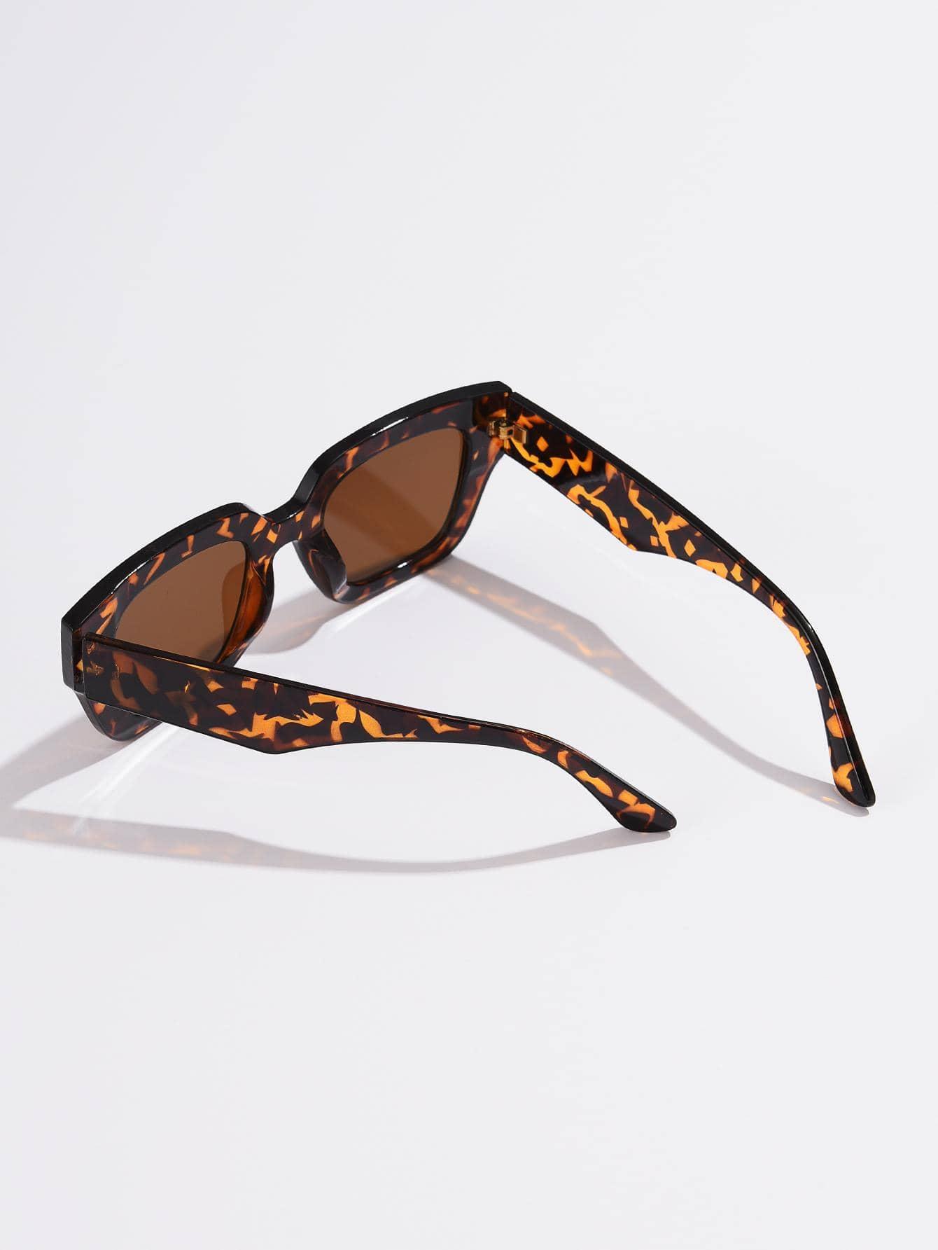 SHEIN OKULARY PRZECIWSŁONECZNE ANIMAL PRINT S07