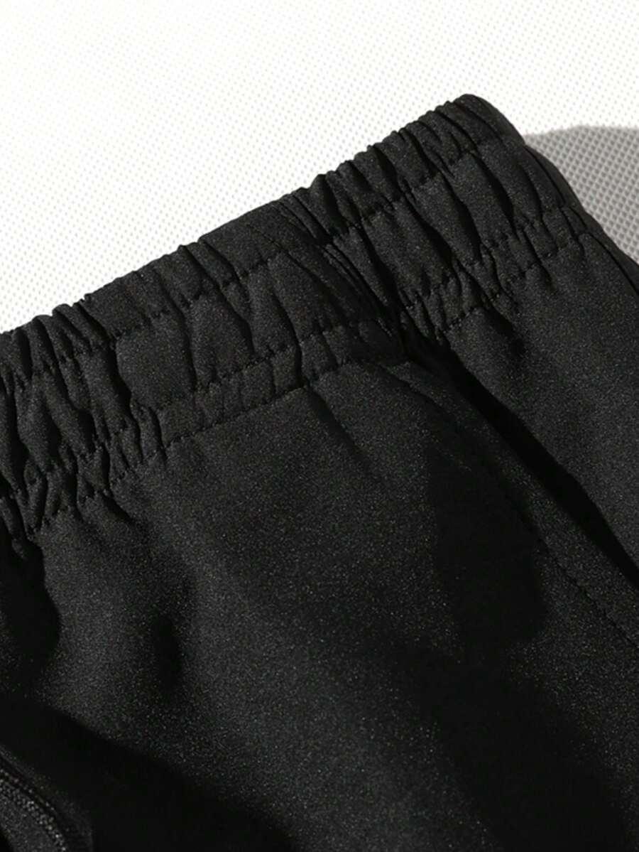 SHEIN CZARNE SPODENKI KIESZENIE PK01__XL
