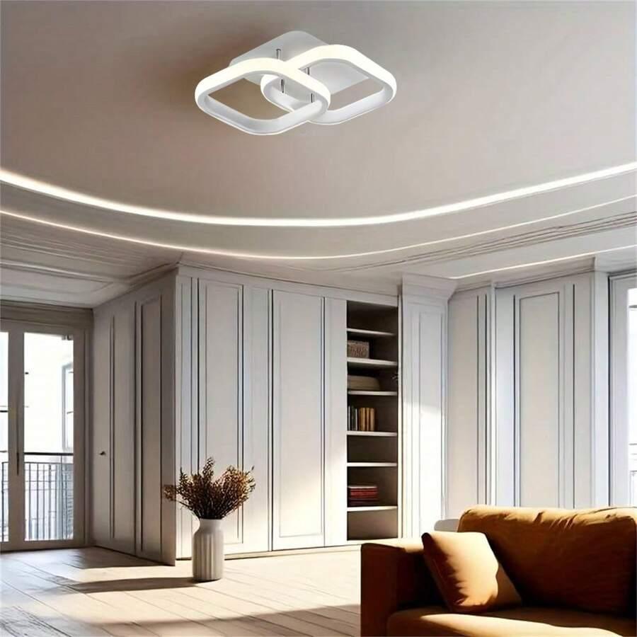 SHEIN KWADRATOWA LAMPA SUFITOWA S07