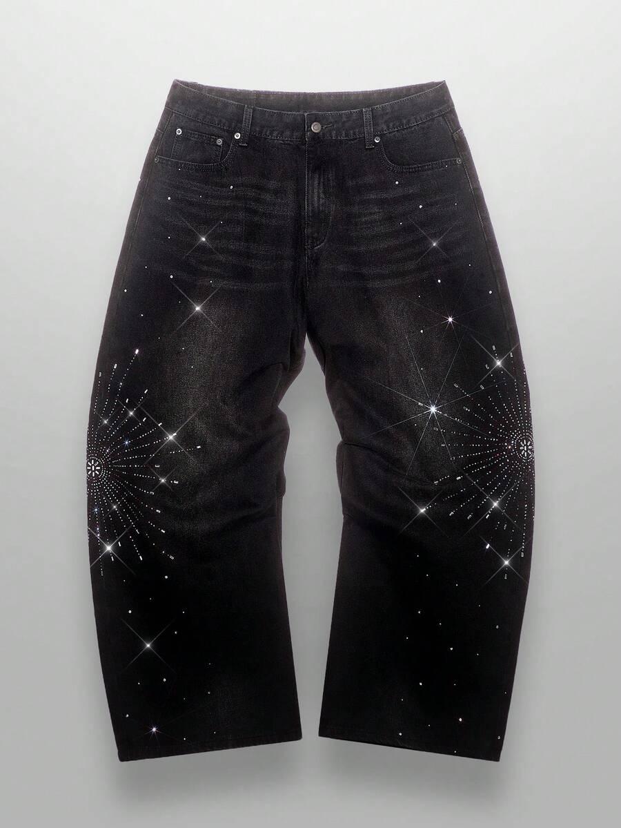 NEON BLANC SPODNIE JEANS ZDOBIENIA ZAMEK KIESZENIE PK01__M