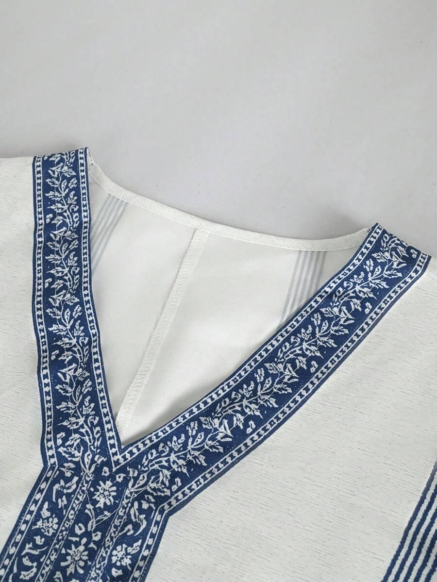 BREEZAYA MAXI SUKIENKA Z KRÓTKIM RĘKAWEM S06__XL