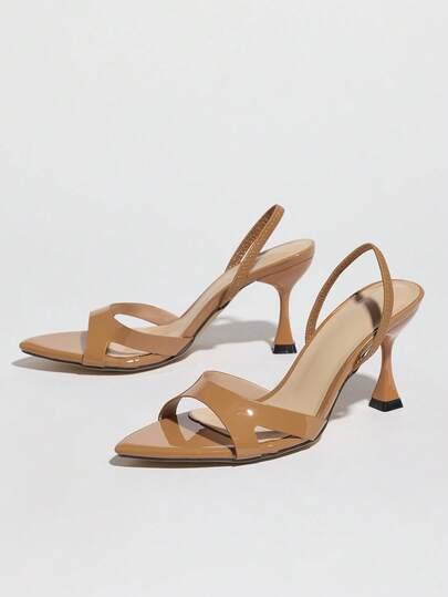 SHEIN BRĄZOWE SANDAŁY OBCAS S06__40
