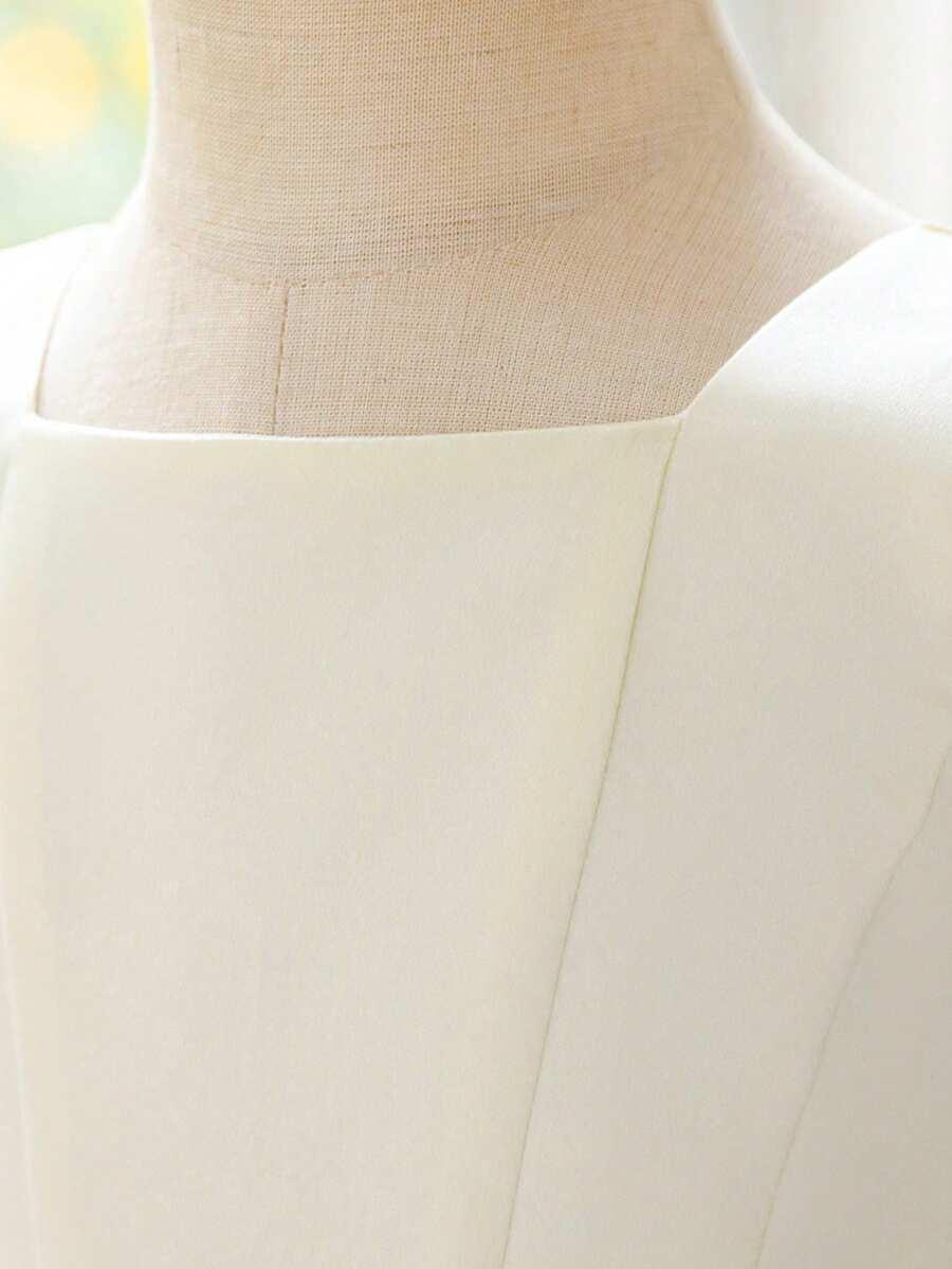 SHEIN ŻÓŁTA SUKIENKA KOKARDA S06__92-98