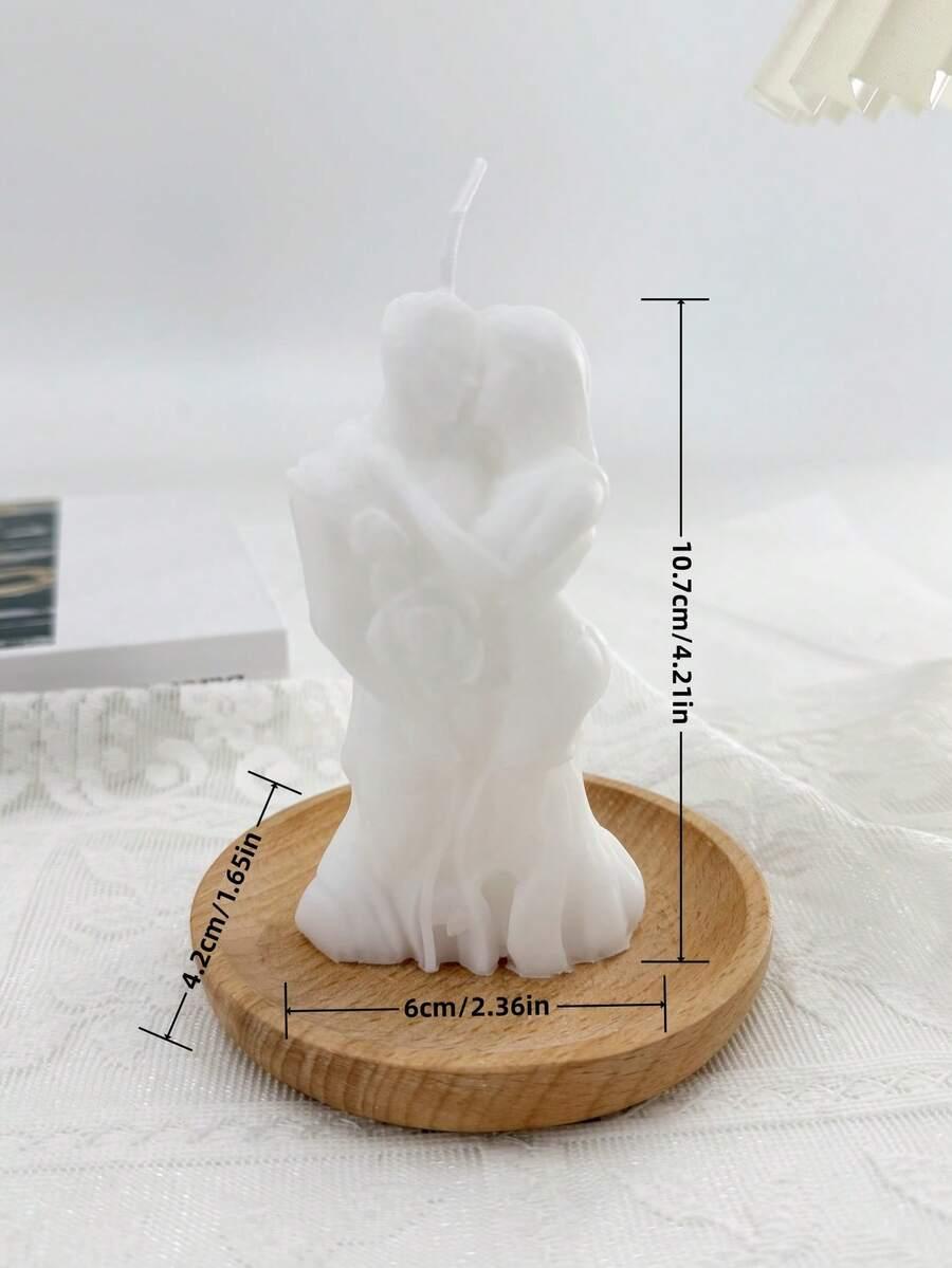 SHEIN BRĄZOWA ŚWIECA DEKORACYJNA S07__10.7X6CM