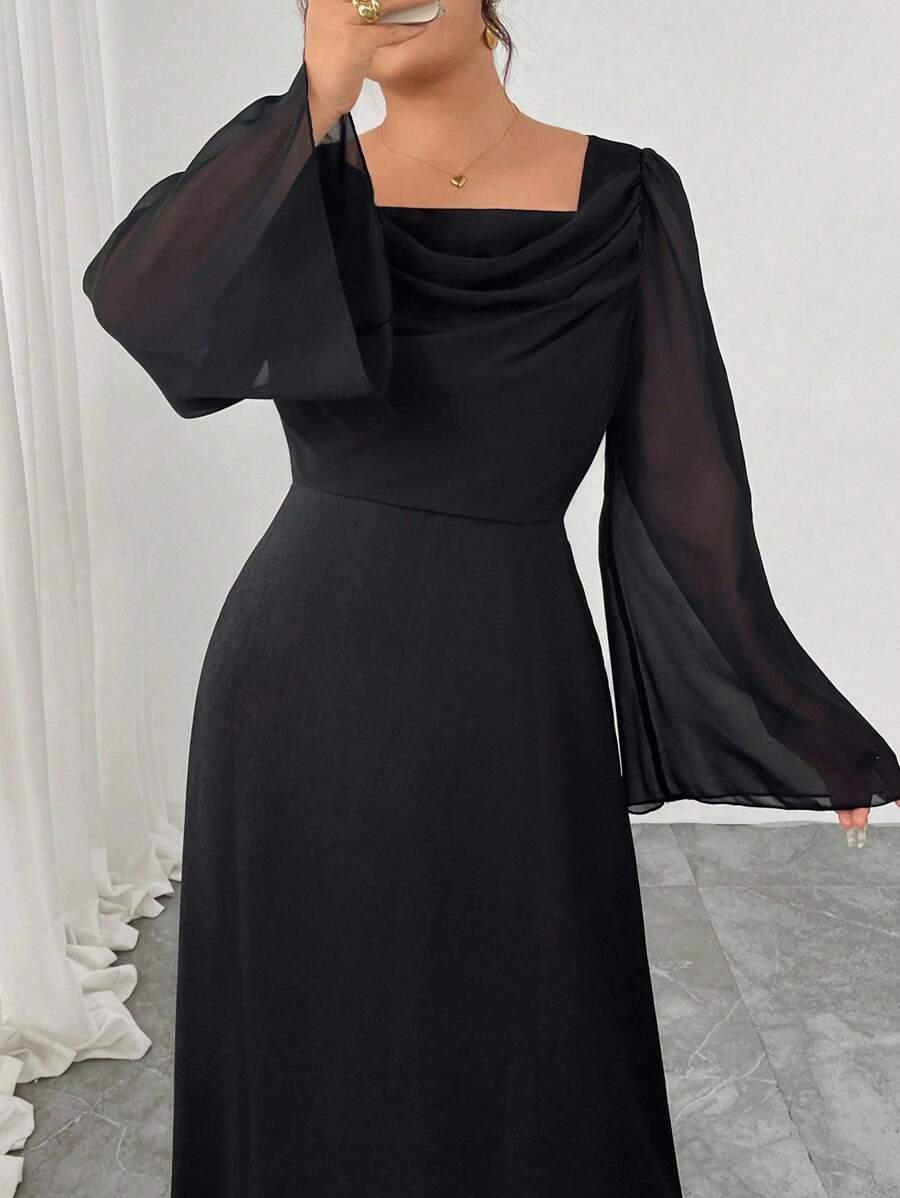 SHEIN CZARNA MAXI SUKIENKA S06__XXL