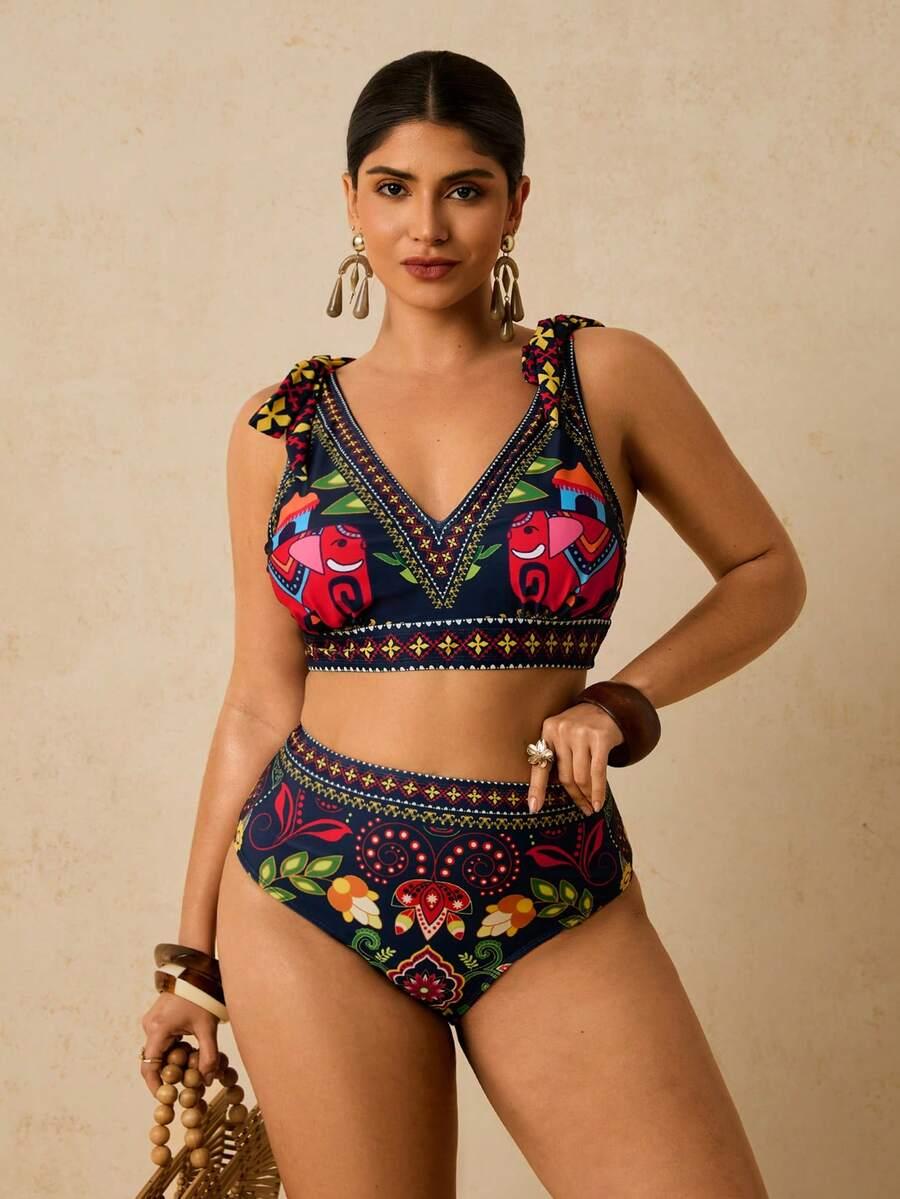 SHEIN DWUCZĘŚCIOWY STRÓJ KĄPIELOWY S09__48