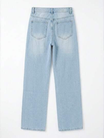 SHEIN NIEBIESKIE SPODNIE JEANS S06__XXL