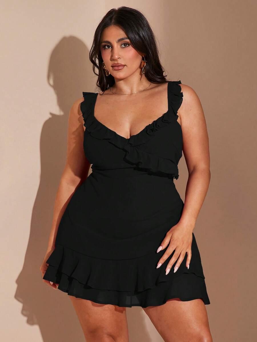 SHEIN CZARNA MINI SUKIENKA S06__XXL