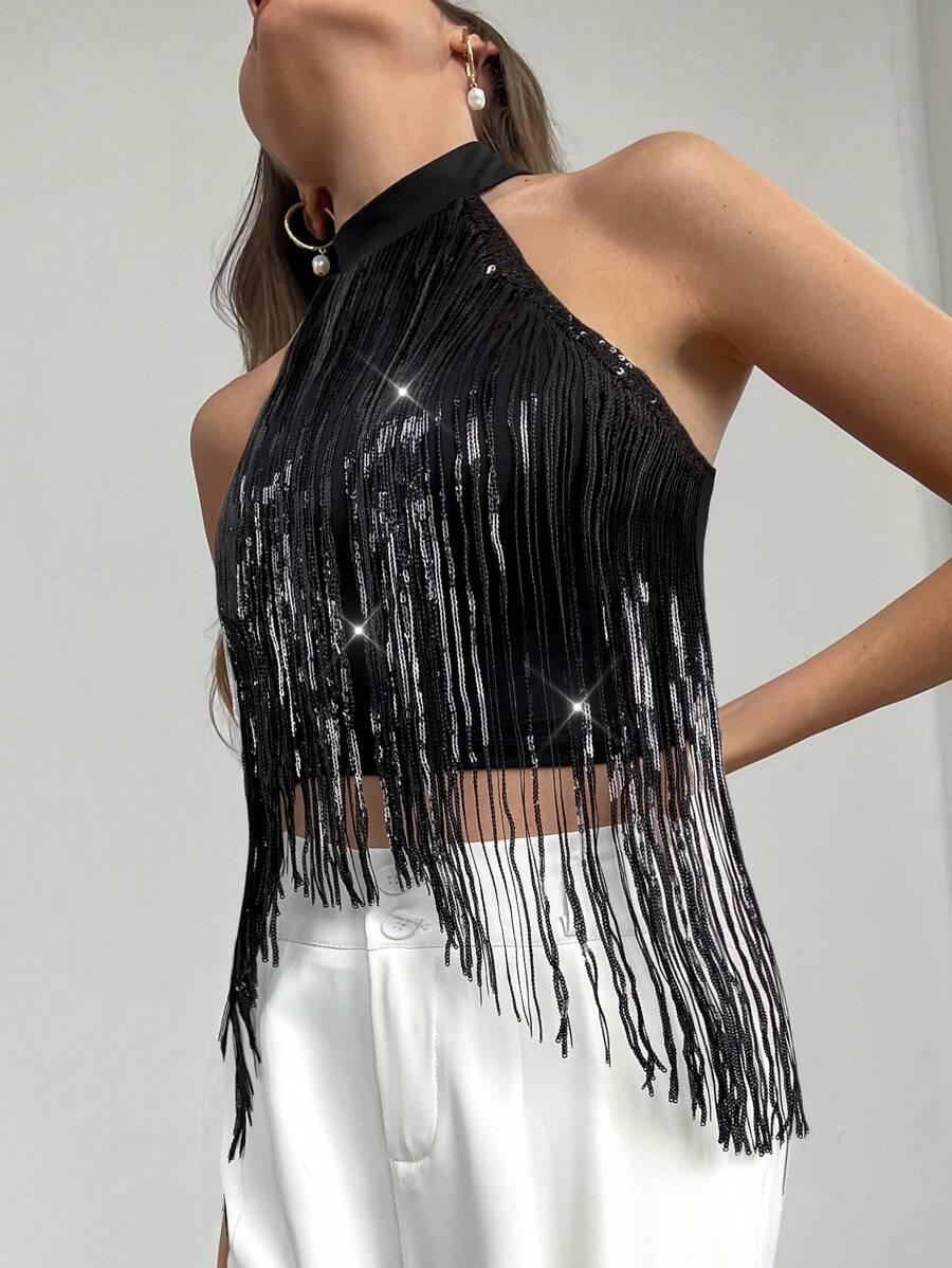 FIRERIE CZARNY TOP ZDOBIENIE S06__S