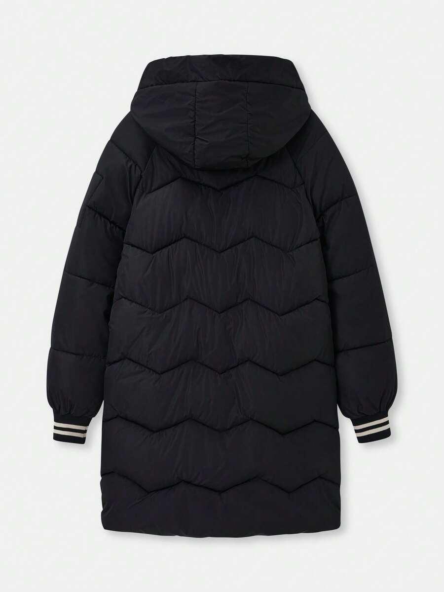 SHEIN CZARNA PIKOWANA KURTKA W01__L