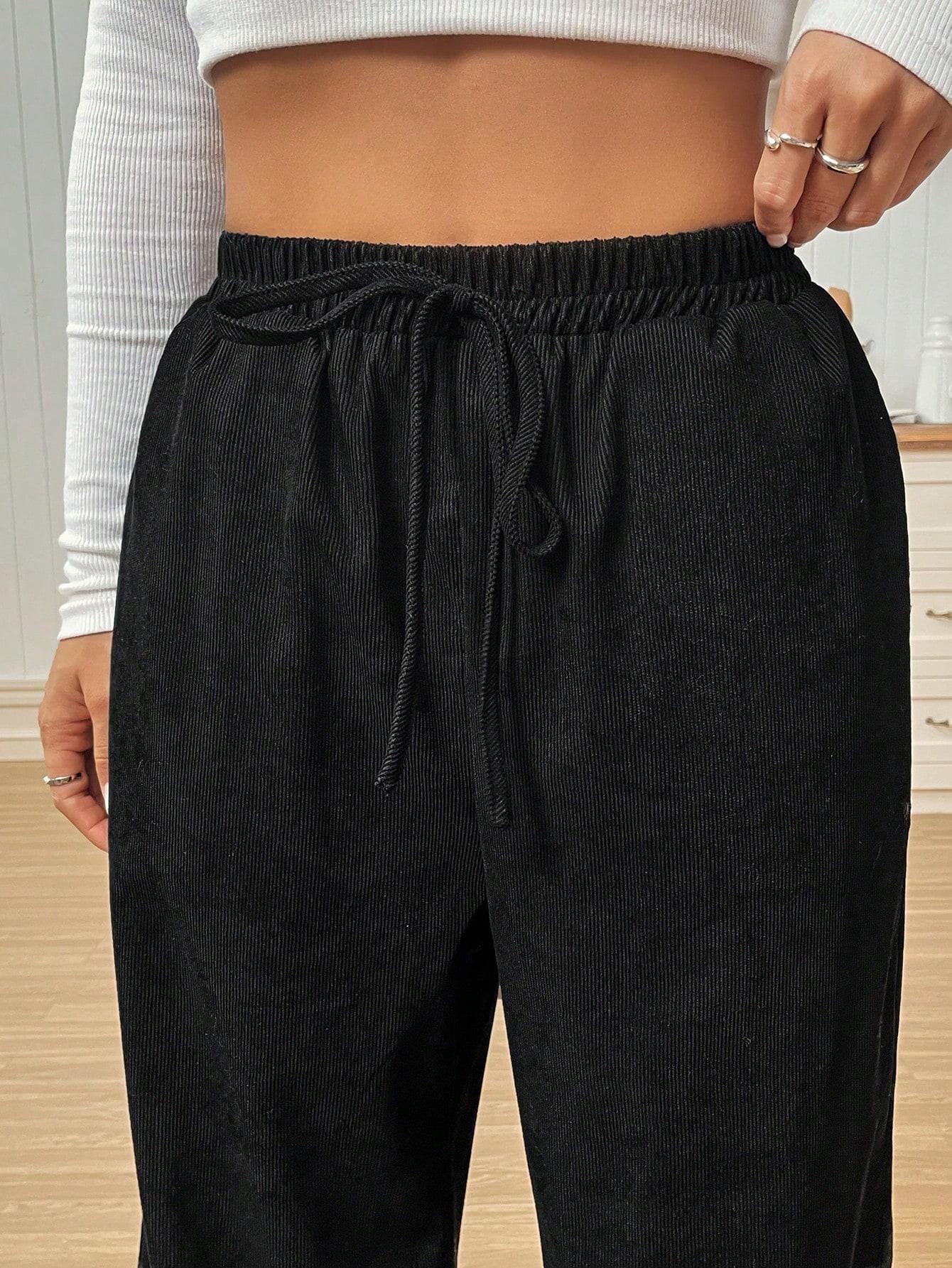 SHEIN CZARNE SPODNIE CASUAL S06__M