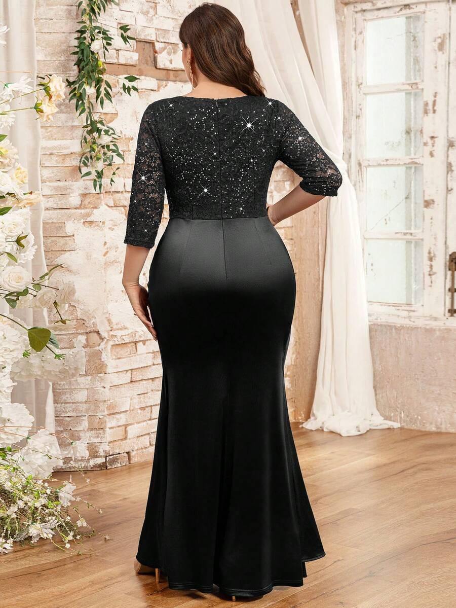 SHEIN CZARNA MAXI SUKIENKA S06__46