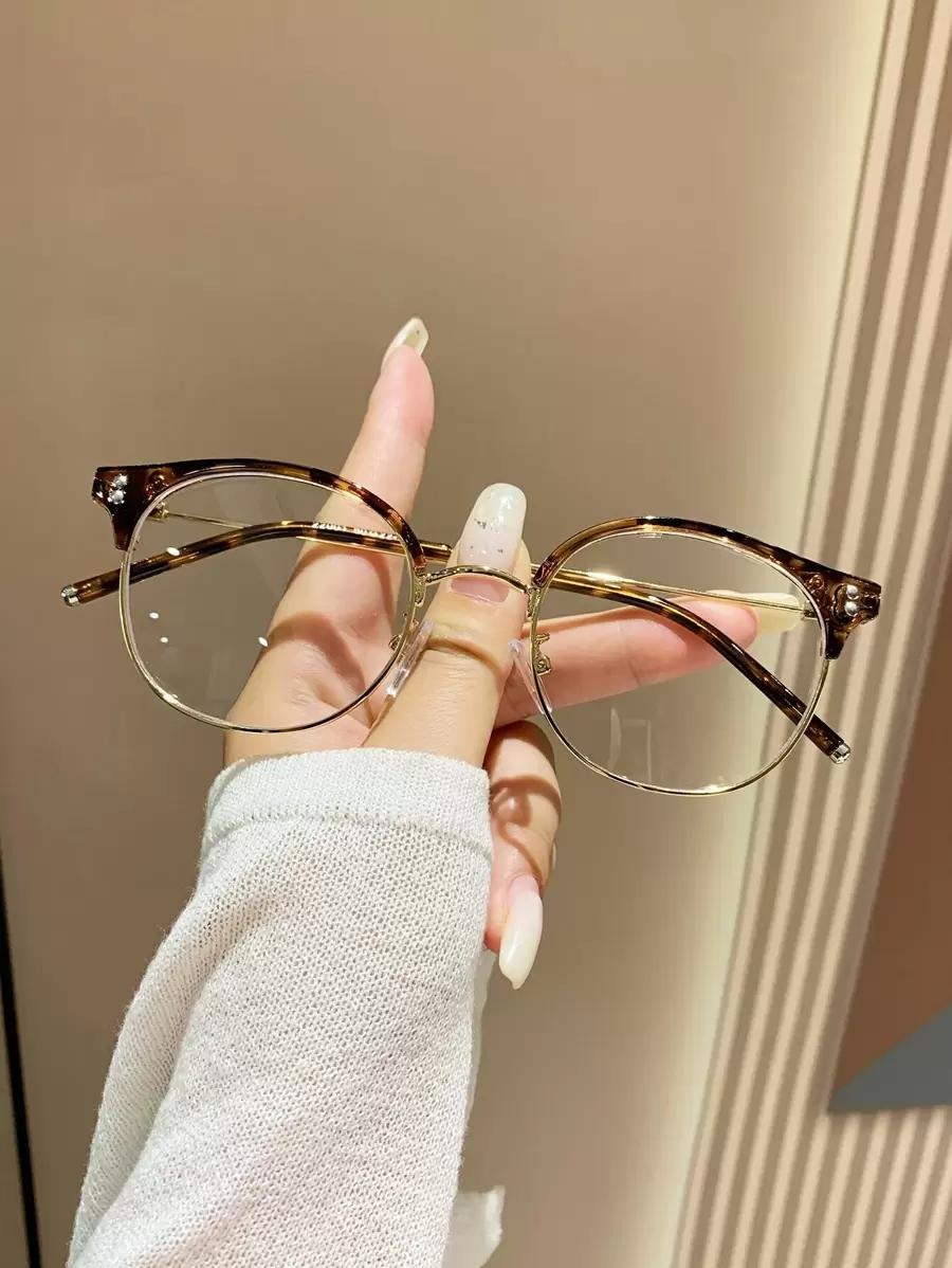 SHEIN OKULARY ZERÓWKI ANIMAL PRINT S07