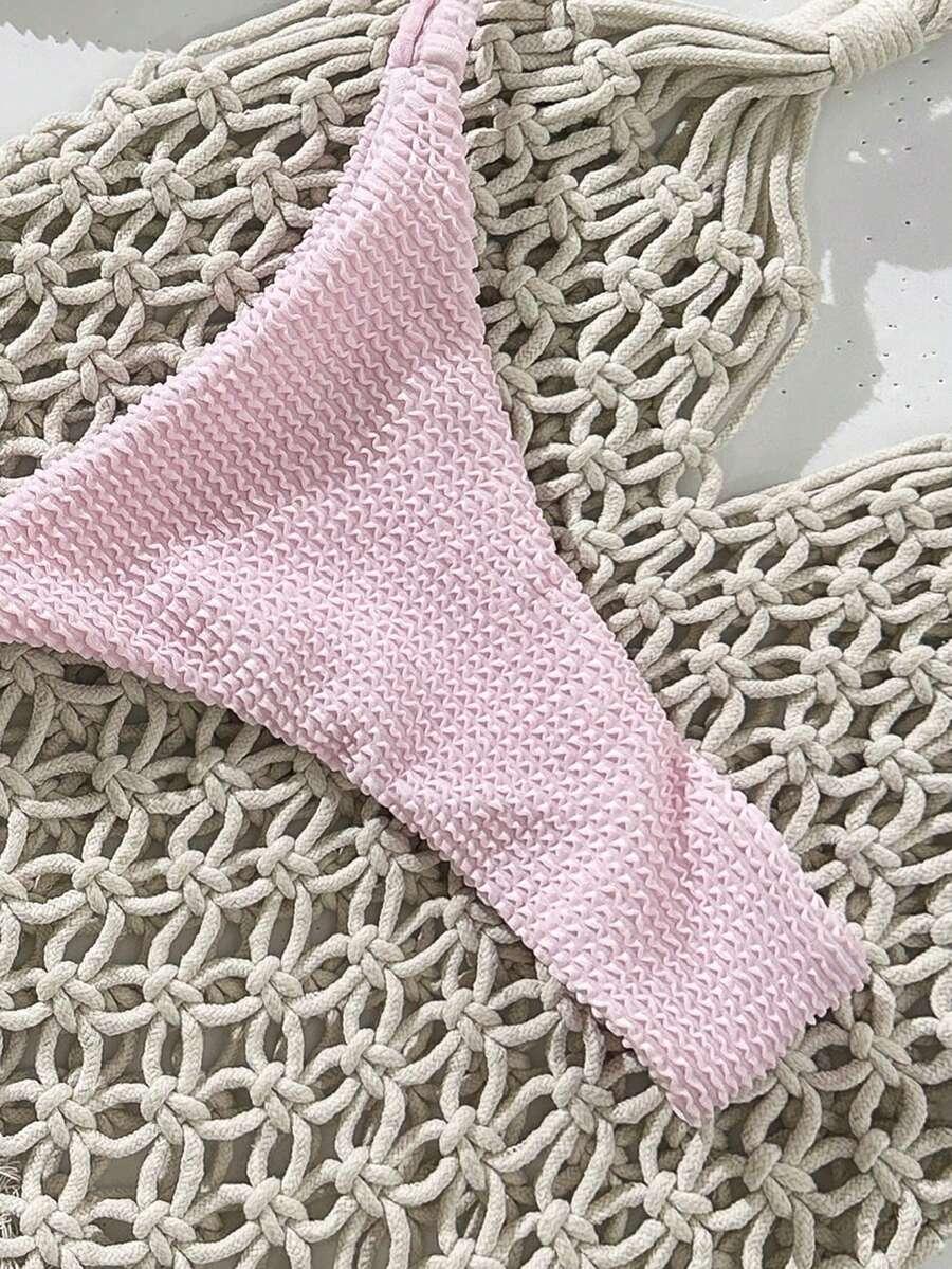 SWIM CHICCIA RÓŻOWY KOMPLET BIKINI STRUKTURA S09__S