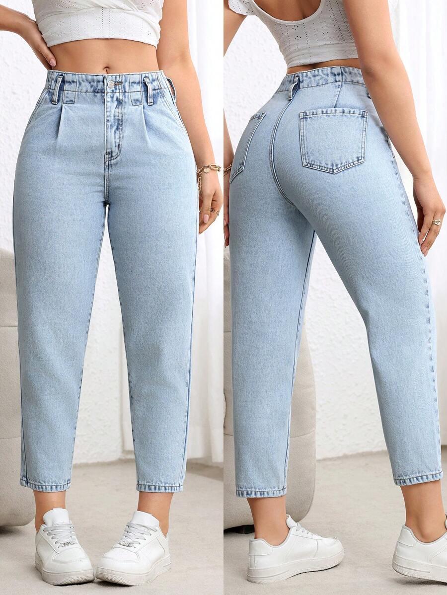 SHEIN NIEBIESKIE SPODNIE JEANS S06__L