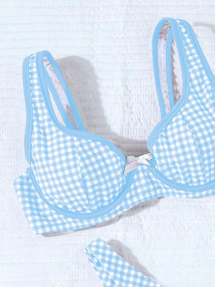 SHEIN DWUCZĘŚCIOWY STRÓJ KĄPIELOWY S09__L