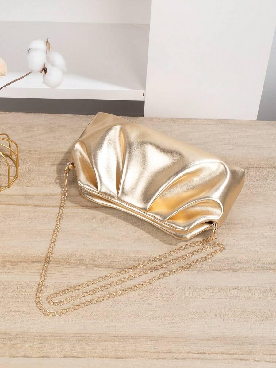 SHEIN ZŁOTA TOREBKA ŁAŃCUSZEK S07__26X4X14