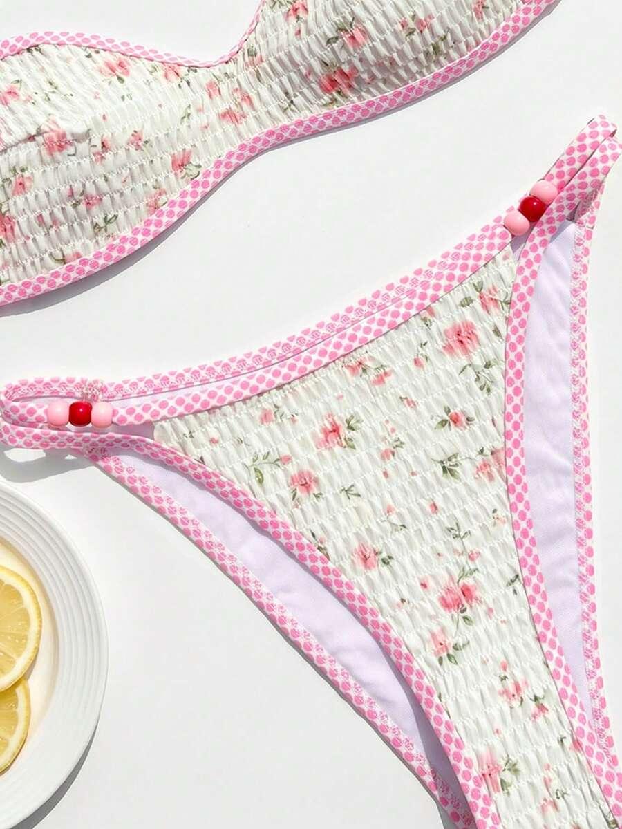 SHEIN DWUCZĘŚCIOWY STRÓJ KĄPIELOWY WZÓR S09__XS