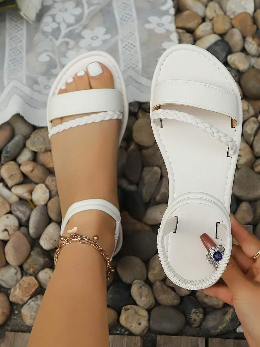SHEIN KREMOWE WSUWANE SANDAŁY S06__39