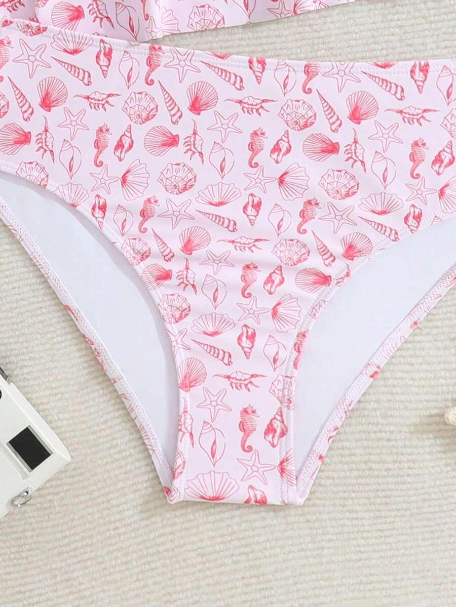 SHEIN DWUCZĘŚCIOWY STRÓJ KĄPIELOWY S09__164/170
