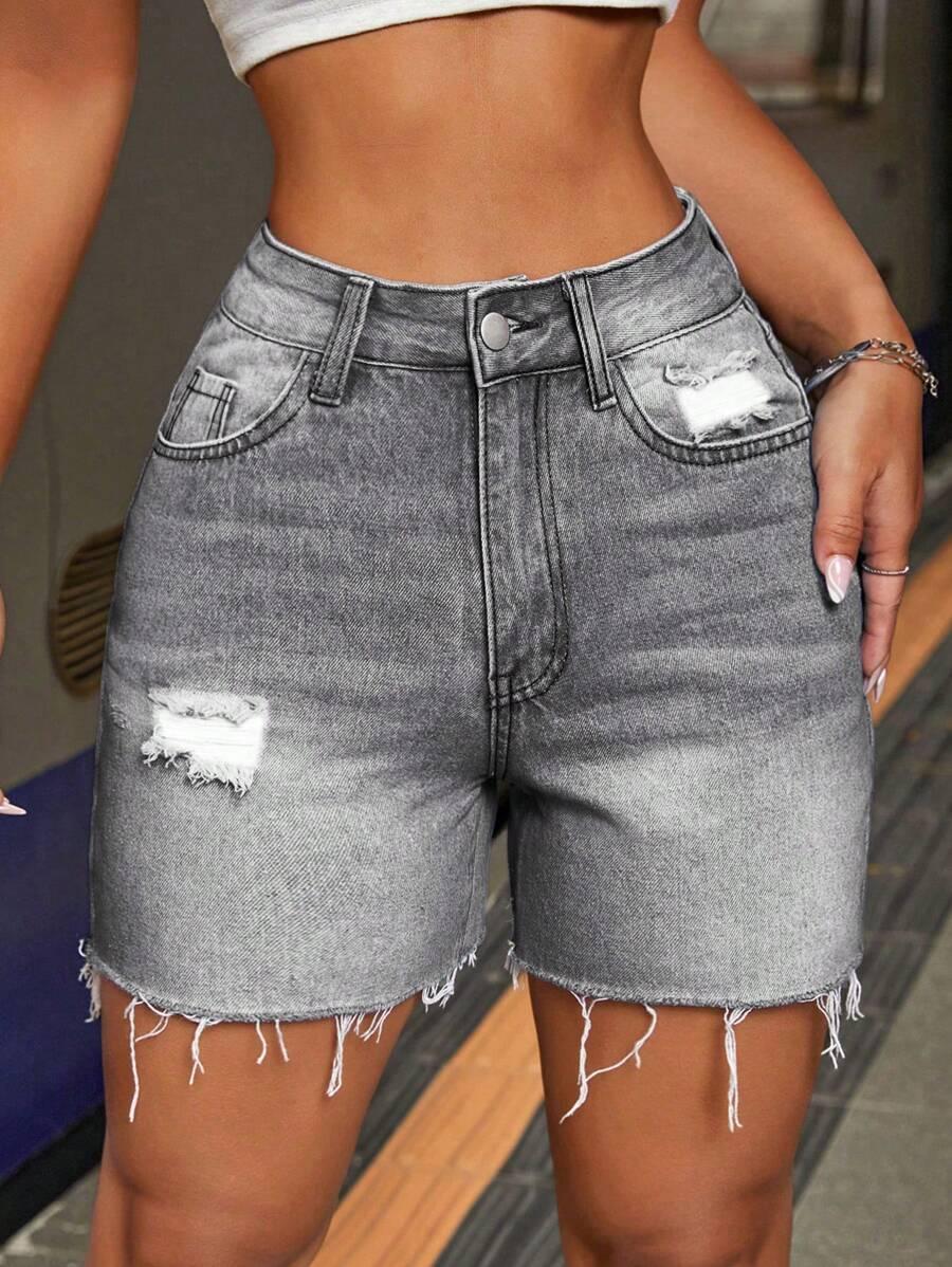 SHEIN KRÓTKIE SPODENKI JEANS S06__XS