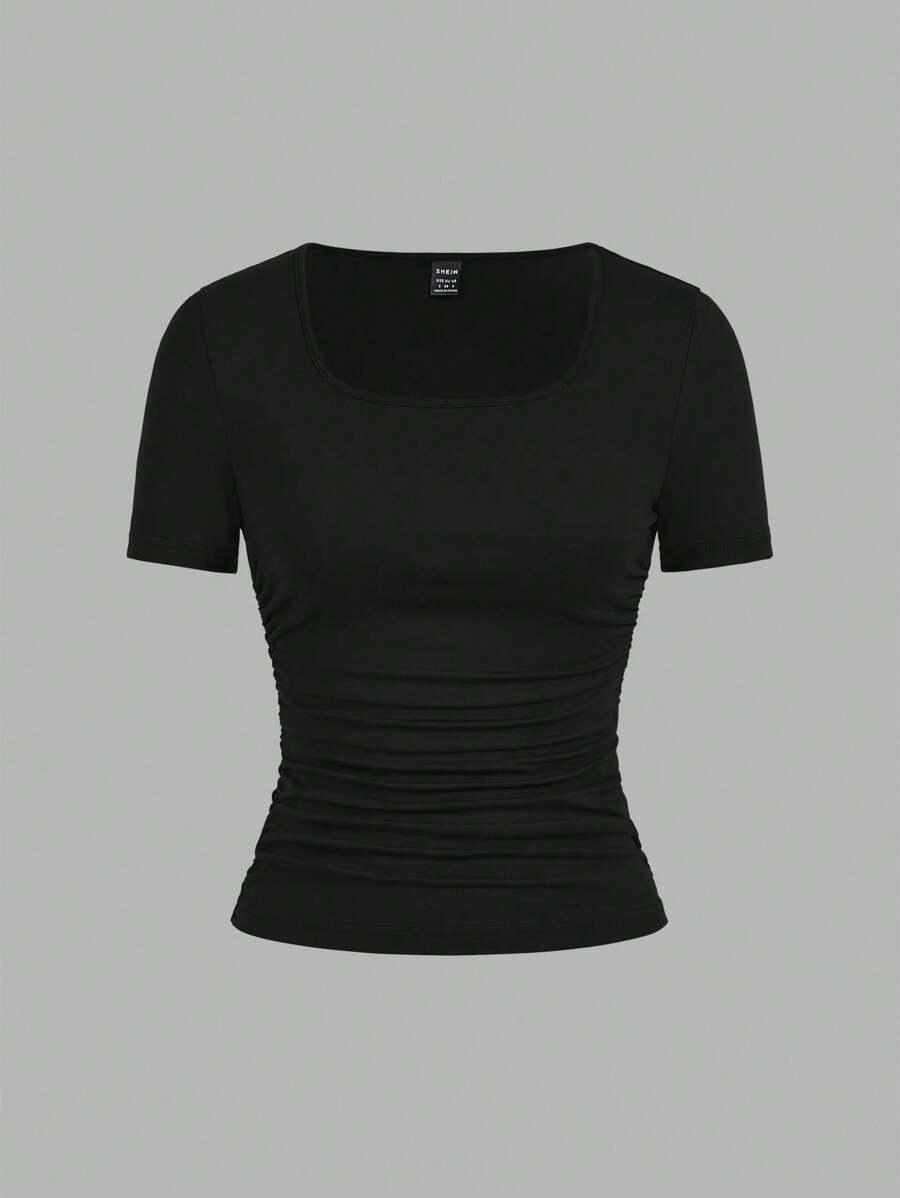 SHEIN T-SHIRT OKRĄGŁY DEKOLT 3-PACK S06__XL
