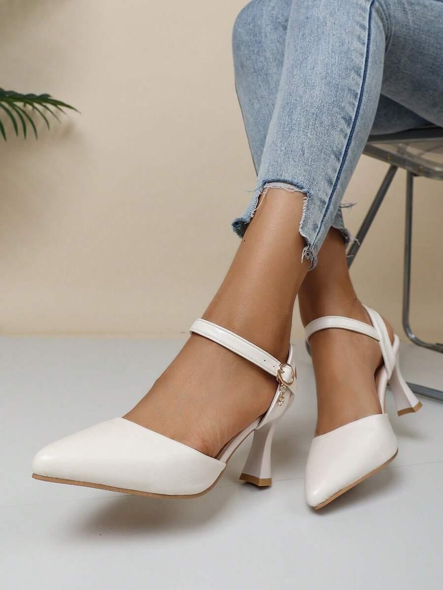 SHEIN BIAŁE CZÓŁENKA ODKRYTA PIĘTA SZPIC S06__41