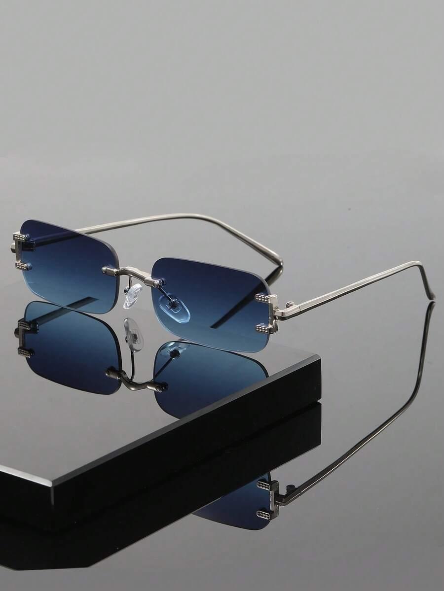 SHEIN NIEBIESKIE OKULARY PRZECIWSŁONECZNE S07