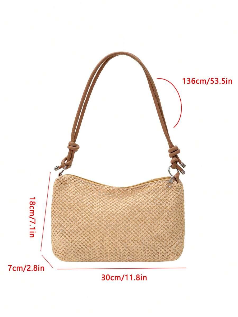 SHEIN BEŻOWA TOREBKA NA RAMIĘ S07__18X30CM