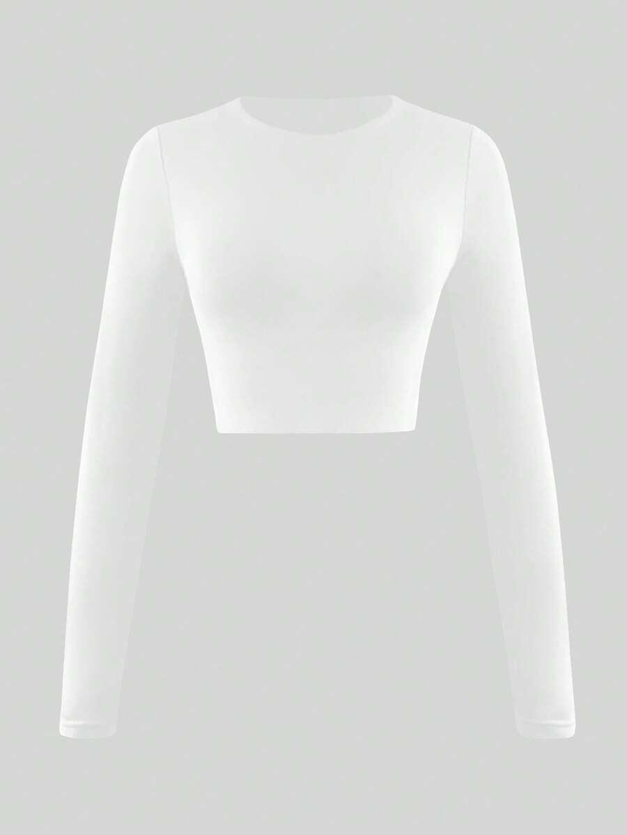 SHEIN BIAŁA DOPASOWANA BLUZKA S06__M