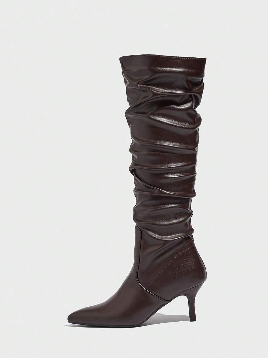 SHEIN BRĄZOWE KOZAKI OBCAS W01__36,5