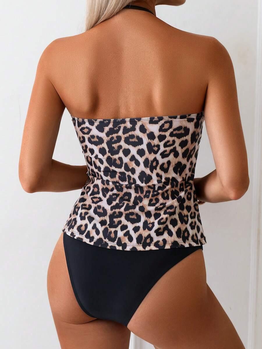 SWIM LUSHOIRE STRÓJ KĄPIELOWY DWUCZĘŚCIOWY ANIMAL PRINT S09__L