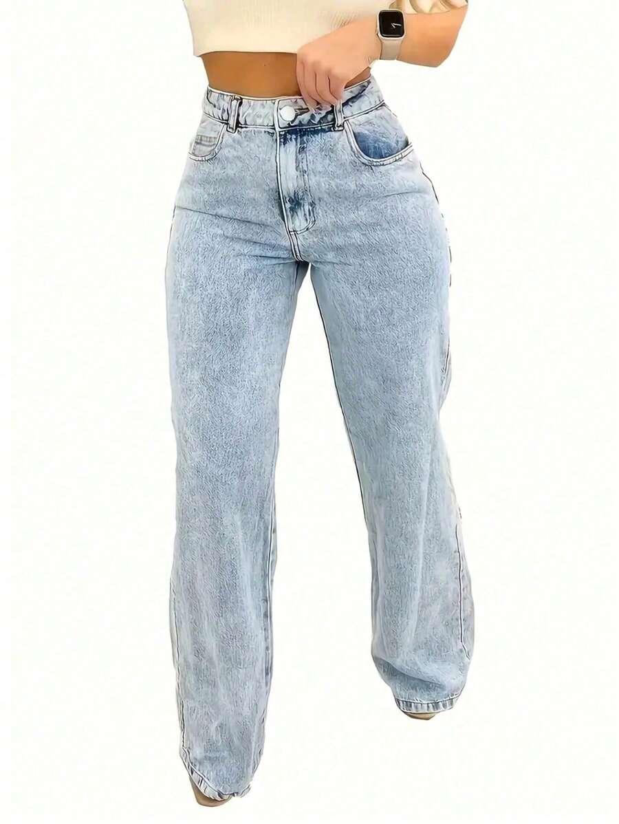 SHEIN NIEBIESKIE SPODNIE JEANS S06__XL