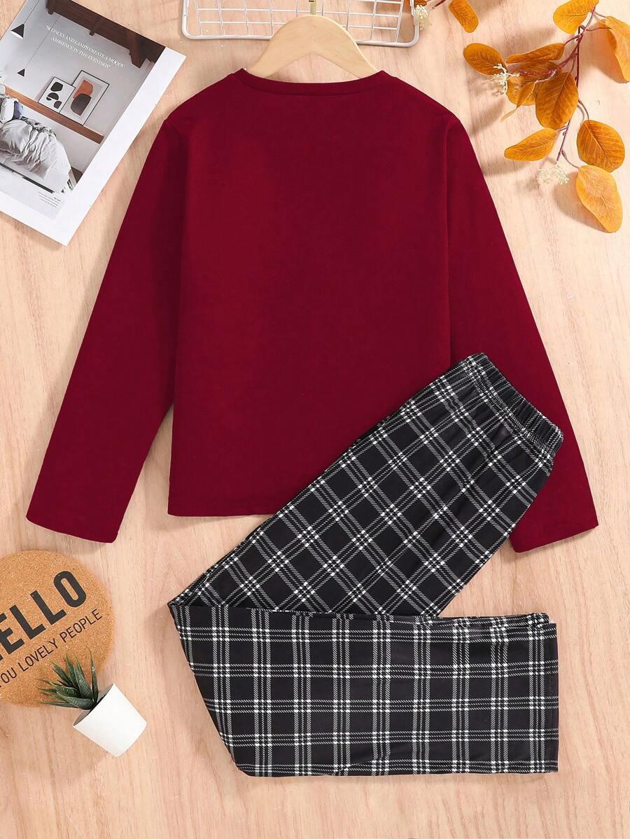 SHEIN SPODNIE BLUZKA DŁUGI RĘKAW KOMPLET S06__140-146