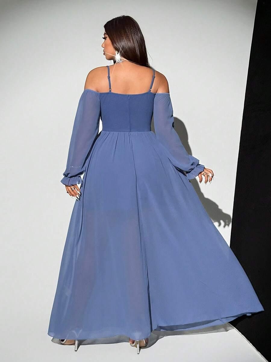 VIVA RELLE NIEBIESKA MAXI SUKIENKA S06__XXL