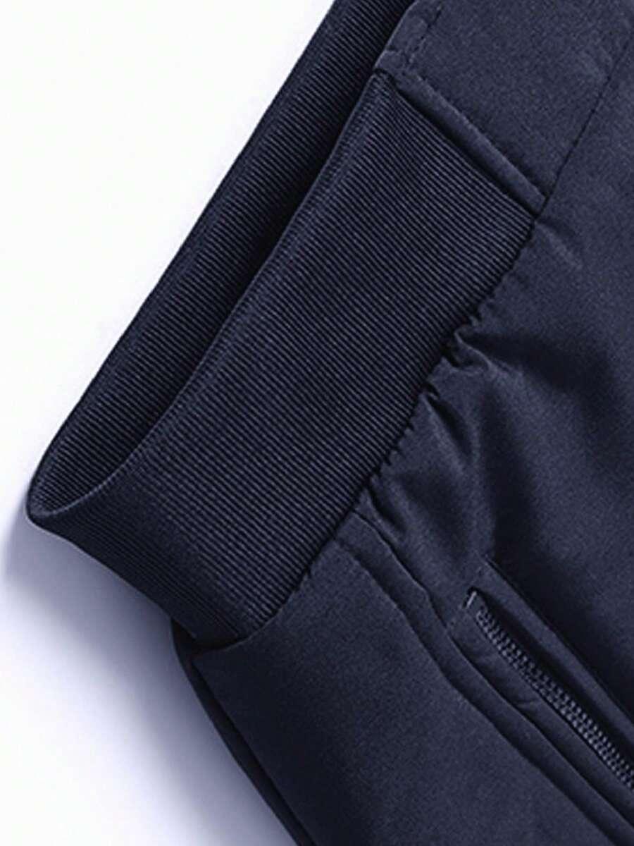 SHEIN GRANATOWA KURTKA ZAMEK W01__S