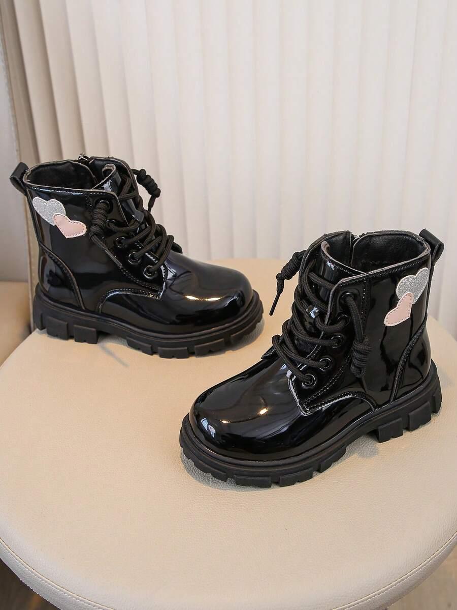 SHEIN CZARNE BOTKI ZAMEK W01__30