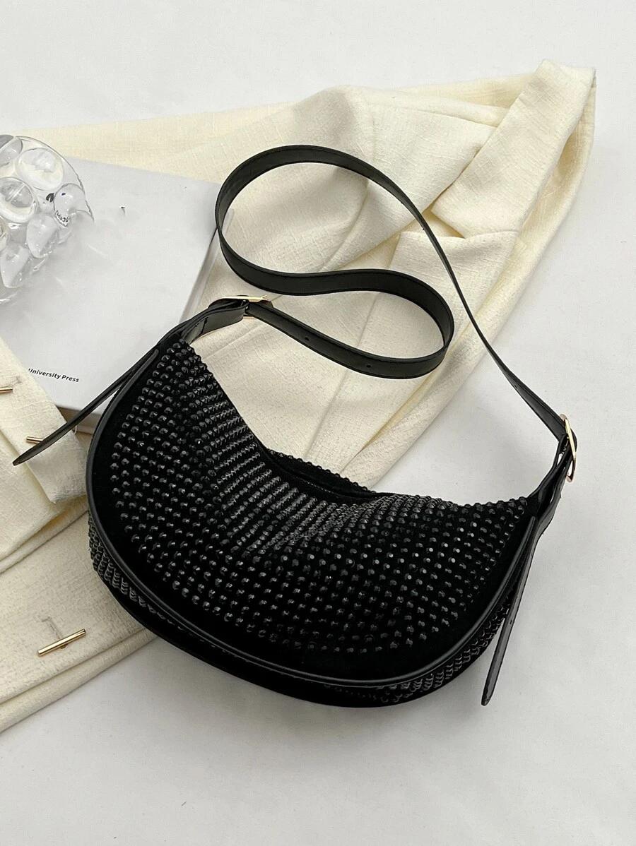 SHEIN CZARNA TOREBKA NA RAMIĘ S07__28X16
