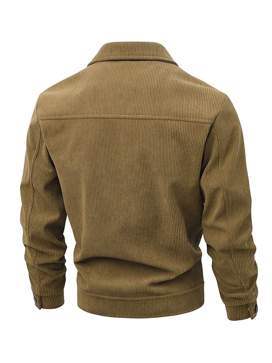SHEIN SZTRUKSOWA BRĄZOWA KURTKA S06__XXL