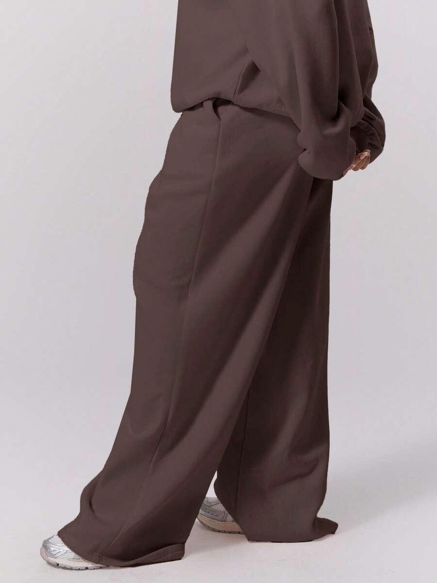 MUSERA BRĄZOWE SPODNIE DRESOWE S06__46